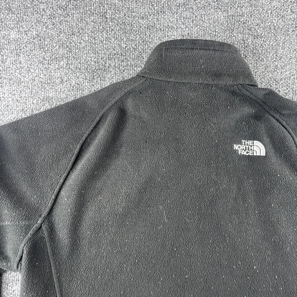 North Face Jacket Mens L? Black Fleece Sweatshirt Full Zip Polyester Hiking